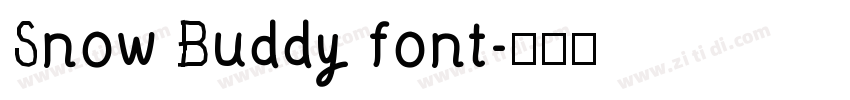 Snow Buddy font字体转换